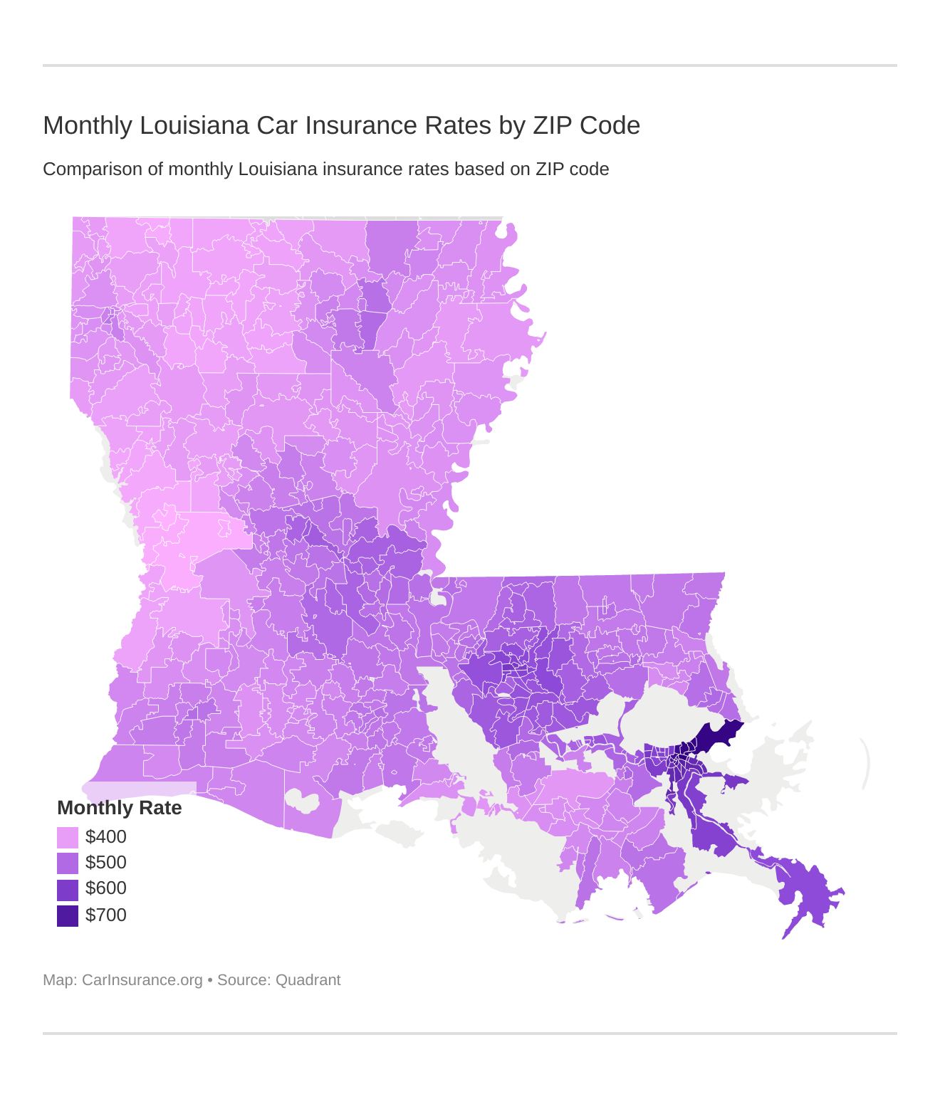 Louisiana Car Insurance (Rates + Companies)